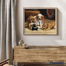 Afbeelding in Gallery-weergave laden, Schilderen op Nummer - Spelende puppy's