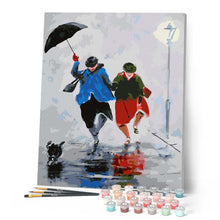 Afbeelding in Gallery-weergave laden, Schilderen op Nummer - Lopen in de regen