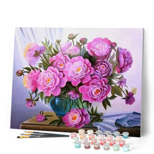 Afbeelding in Gallery-weergave laden, Schilderen op Nummer - Bloemen en blauwe vaas