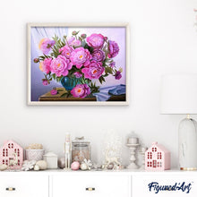 Afbeelding in Gallery-weergave laden, Schilderen op Nummer - Bloemen en blauwe vaas