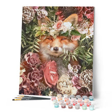 Afbeelding in Gallery-weergave laden, Schilderen op Nummer - Vos in de bloemen