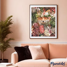 Afbeelding in Gallery-weergave laden, Schilderen op Nummer - Vos in de bloemen