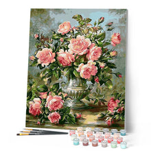 Afbeelding in Gallery-weergave laden, Schilderen op Nummer - Bloemen in een tinnen vaas
