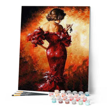 Afbeelding in Gallery-weergave laden, Schilderen op Nummer - Vrouw in sexy rood
