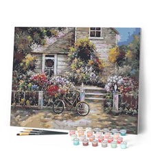 Afbeelding in Gallery-weergave laden, Schilderen op Nummer - Fiets voor het huis