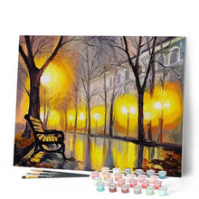 Afbeelding in Gallery-weergave laden, Schilderen op Nummer - Straat in de winter