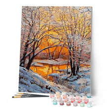 Afbeelding in Gallery-weergave laden, Schilderen op Nummer - Frisse lucht in het winterbos