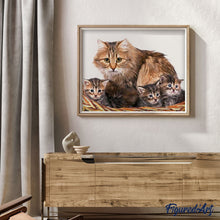 Afbeelding in Gallery-weergave laden, Schilderen op Nummer - Kat en kittens