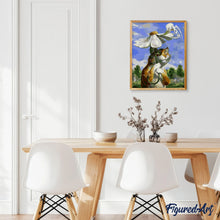 Afbeelding in Gallery-weergave laden, Schilderen op Nummer - Kat en Marguerite paraplu