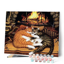 Afbeelding in Gallery-weergave laden, Schilderen op Nummer - Katten knuffelen