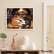Afbeelding in Gallery-weergave laden, Schilderen op Nummer - Katten knuffelen