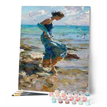 Afbeelding in Gallery-weergave laden, Schilderen op Nummer - Voeten in het water tijdens de zomer
