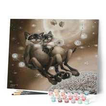Afbeelding in Gallery-weergave laden, Schilderen op Nummer - Dromende Katten