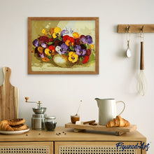 Afbeelding in Gallery-weergave laden, Schilderen op Nummer - Vaas met veelkleurige bloemen