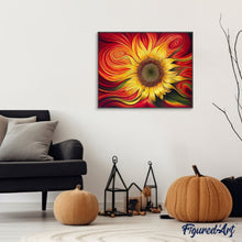 Afbeelding in Gallery-weergave laden, Schilderen op Nummer - Rode Zonnebloem