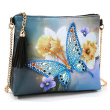 Afbeelding in Gallery-weergave laden, Diamond Painting handtas - Vlinder en narcissen