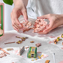 Afbeelding in Gallery-weergave laden, 3D Puzzel Speeldoos - Sakura dromentour