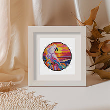 Afbeelding in Gallery-weergave laden, Mini Diamond Painting 15x20cm (4 stuks) - Tropische Vogels en Zonsondergang
