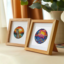 Afbeelding in Gallery-weergave laden, Mini Diamond Painting 15x20cm (4 stuks) - Tropische Vogels en Zonsondergang