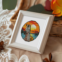 Afbeelding in Gallery-weergave laden, Mini Diamond Painting 15x20cm (4 stuks) - Tropische Vogels en Zonsondergang