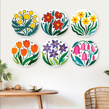 Afbeelding in Gallery-weergave laden, Mini Serie Schilderen op Nummer - Schijven Ø20cm (6 stuks) - Bloei-collectie