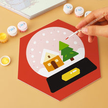 Afbeelding in Gallery-weergave laden, Mini Serie Schilderen op Nummer - Zeshoeken (6 stuks) - Feestelijke set