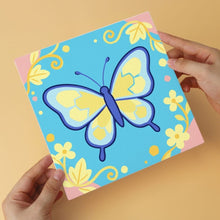 Afbeelding in Gallery-weergave laden, Mini Serie Schilderen op Nummer 20x20cm (6 stuks) - Pastelvlinders 1