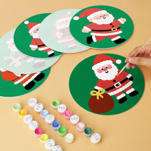 Afbeelding in Gallery-weergave laden, Mini Serie Schilderen op Nummer - Schijven Ø20cm (6 stuks) - Kerstman-momenten