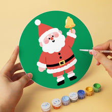 Afbeelding in Gallery-weergave laden, Mini Serie Schilderen op Nummer - Schijven Ø20cm (6 stuks) - Kerstman-momenten