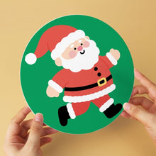 Afbeelding in Gallery-weergave laden, Mini Serie Schilderen op Nummer - Schijven Ø20cm (6 stuks) - Kerstman-momenten