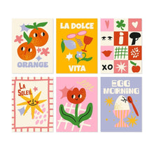 Afbeelding in Gallery-weergave laden, Mini Serie Schilderen op Nummer 15x20cm (6 stuks) - Zoete zon