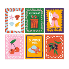 Afbeelding in Gallery-weergave laden, Mini Serie Schilderen op Nummer 15x20cm (6 stuks) - Zomerse vibes 1