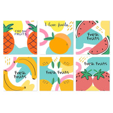 Afbeelding in Gallery-weergave laden, Mini Serie Schilderen op Nummer 20x20cm (6 stuks) - Vers fruit