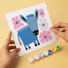 Afbeelding in Gallery-weergave laden, Mini Serie Schilderen op Nummer 20x20cm (6 stuks) - Geschilderde wilde dieren 1