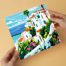 Afbeelding in Gallery-weergave laden, Mini Serie Schilderen op Nummer 20x20cm (6 stuks) - Mediterrane penseelstreken