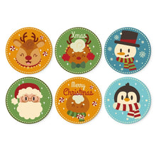 Afbeelding in Gallery-weergave laden, Mini Serie Schilderen op Nummer - Schijven Ø20cm (6 stuks) - Kleurrijke kerstpersonages