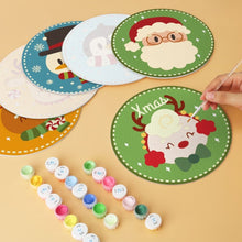 Afbeelding in Gallery-weergave laden, Mini Serie Schilderen op Nummer - Schijven Ø20cm (6 stuks) - Kleurrijke kerstpersonages