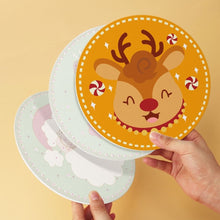 Afbeelding in Gallery-weergave laden, Mini Serie Schilderen op Nummer - Schijven Ø20cm (6 stuks) - Kleurrijke kerstpersonages