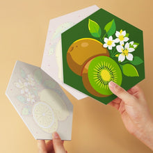 Afbeelding in Gallery-weergave laden, Mini Serie Schilderen op Nummer - Zeshoeken (6 stuks) - Sappige collectie