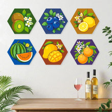 Afbeelding in Gallery-weergave laden, Mini Serie Schilderen op Nummer - Zeshoeken (6 stuks) - Sappige collectie