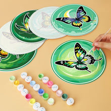 Afbeelding in Gallery-weergave laden, Mini Serie Schilderen op Nummer - Schijven Ø20cm (6 stuks) - Smaragden vleugels