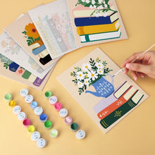 Afbeelding in Gallery-weergave laden, Mini Serie Schilderen op Nummer 15x20cm (6 stuks) - Literair boeket