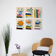 Afbeelding in Gallery-weergave laden, Mini Serie Schilderen op Nummer 15x20cm (6 stuks) - Literair boeket