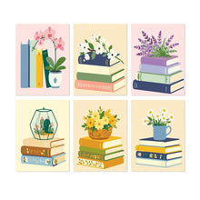 Afbeelding in Gallery-weergave laden, Mini Serie Schilderen op Nummer 15x20cm (6 stuks) - Leestuin