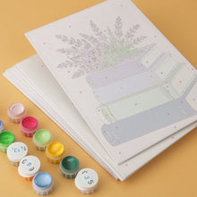 Afbeelding in Gallery-weergave laden, Mini Serie Schilderen op Nummer 15x20cm (6 stuks) - Leestuin