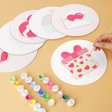 Afbeelding in Gallery-weergave laden, Mini Serie Schilderen op Nummer - Schijven Ø20cm (6 stuks) - Liefdesbriefjes