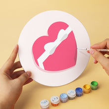 Afbeelding in Gallery-weergave laden, Mini Serie Schilderen op Nummer - Schijven Ø20cm (6 stuks) - Liefdesbriefjes