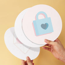 Afbeelding in Gallery-weergave laden, Mini Serie Schilderen op Nummer - Schijven Ø20cm (6 stuks) - Liefdesbriefjes