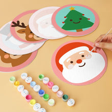 Afbeelding in Gallery-weergave laden, Mini Serie Schilderen op Nummer - Schijven Ø20cm (6 stuks) - Kerst in blush