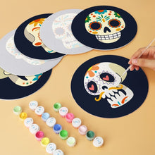 Afbeelding in Gallery-weergave laden, Mini Serie Schilderen op Nummer - Schijven Ø20cm (6 stuks) - Día de los Muertos